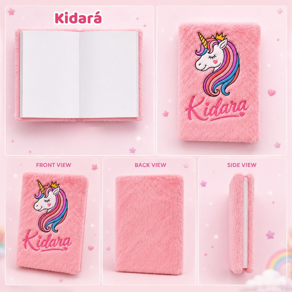 Kidara Kids A6 Cute Unicorn Diary (Pink)