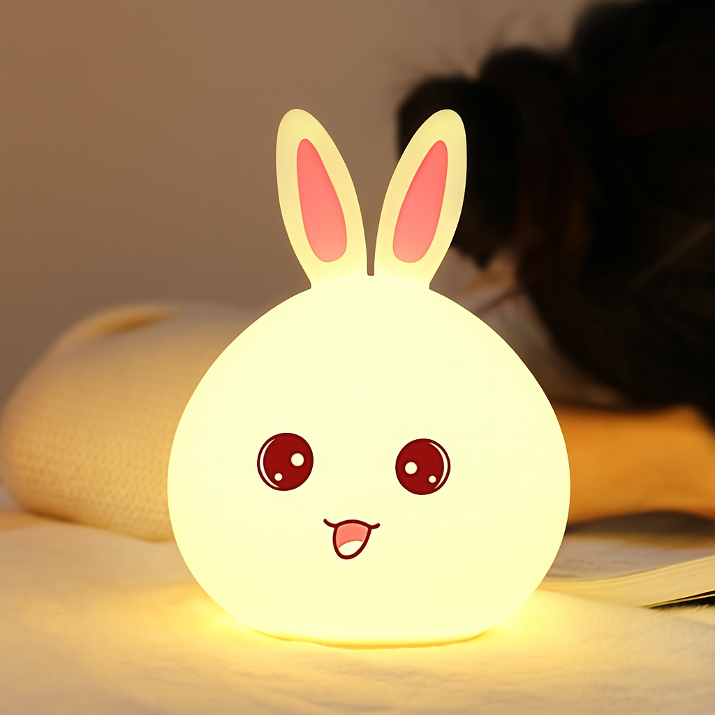 Bunny Silicone 5 W Night Lamp (Multicolour)