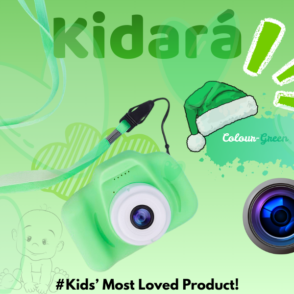 Digital Toy Camera for Kids | Ages 3+ (Green)