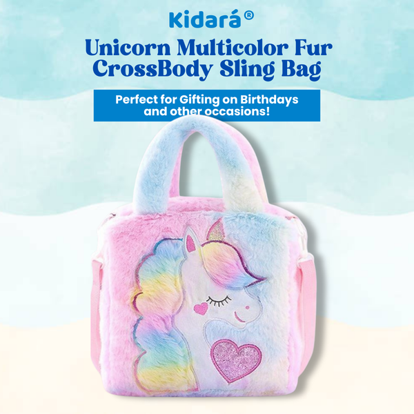 Kidara Unicorn Toddler Bag | Cute Crossbody Sling bags (Multicolor)