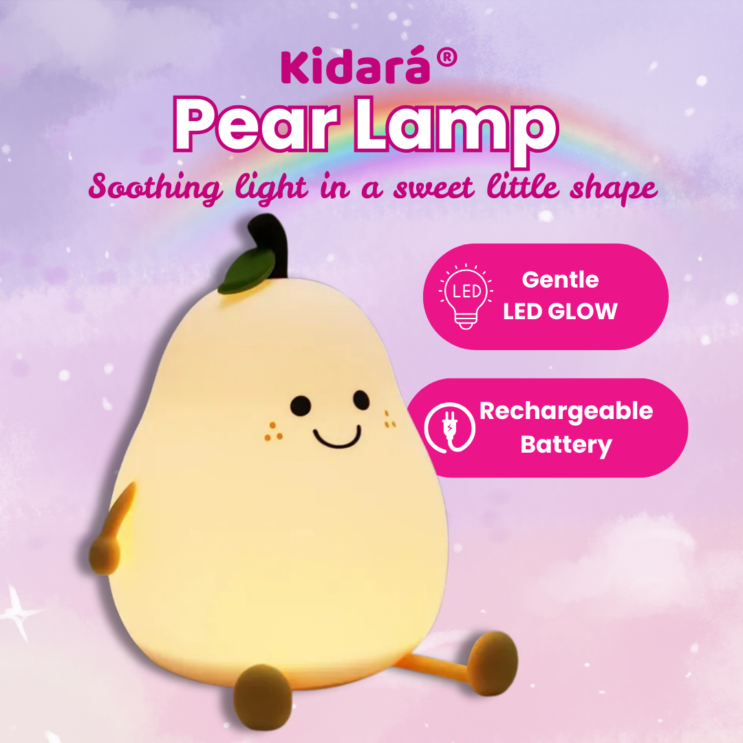 Smiley Pear Silicone 5W Night Lamp (Multicolour)