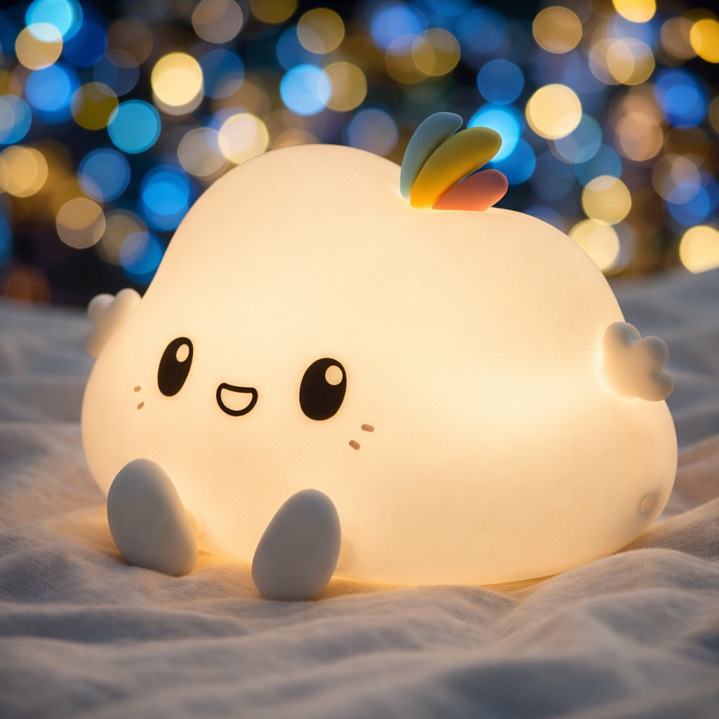Kidara Cloud Silicone LED Night Light for Kids