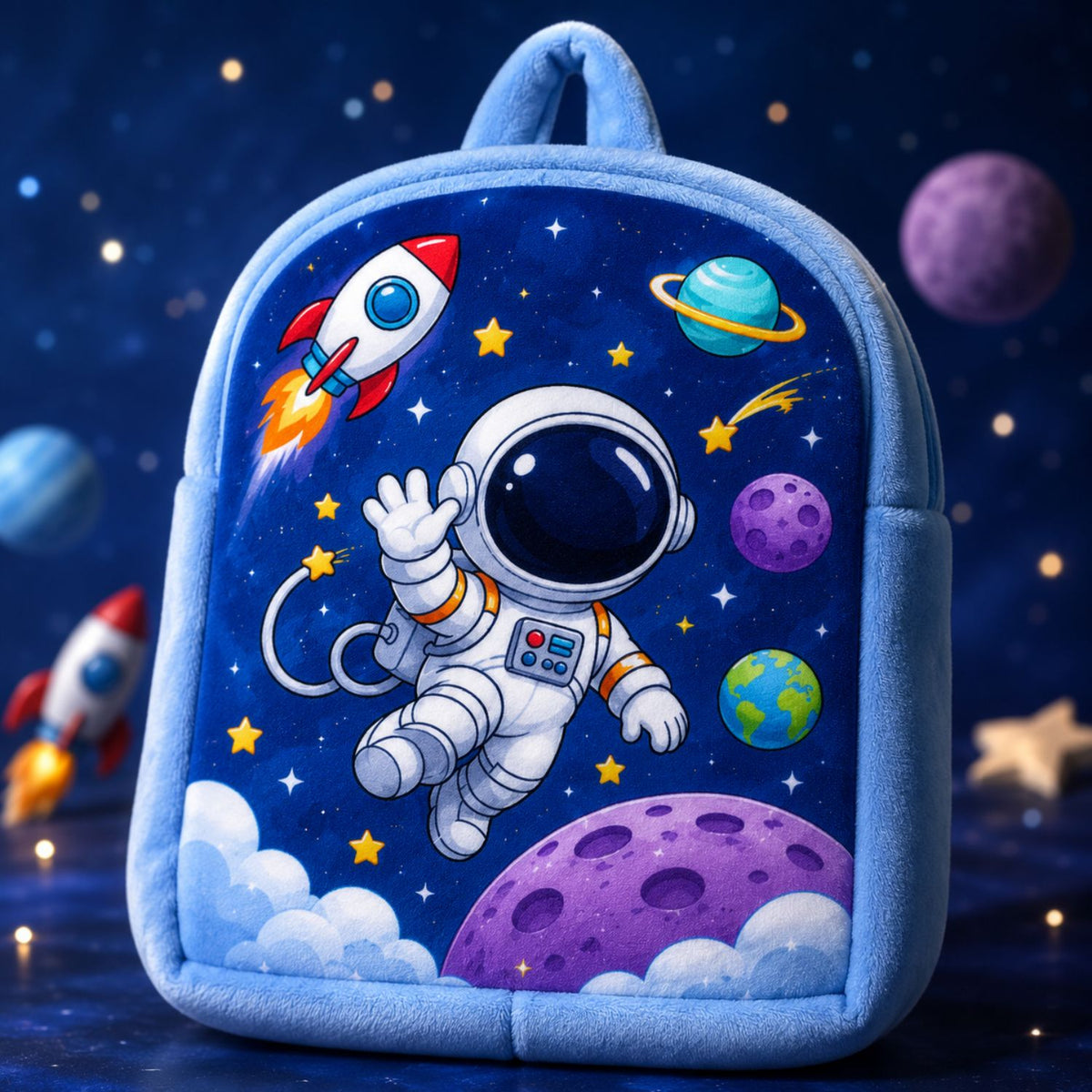 Kidara Astronaut Plush Plush Kids Backpack (Blue)