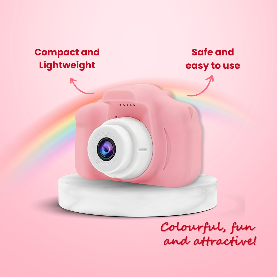 Digital Toy Camera for Kids | Ages 3+ (Pink)