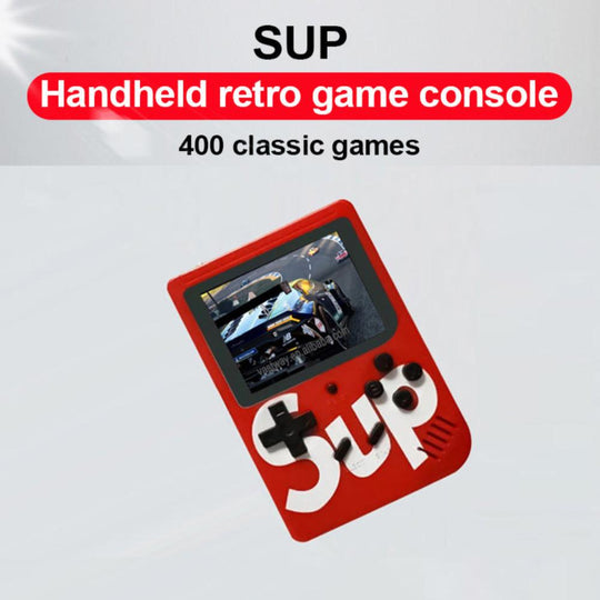 Kidara Rechargeable Pocket Video Game Console with TV Output | SUP 400 in 1 Retro Handheld Game Box (Multicolor)