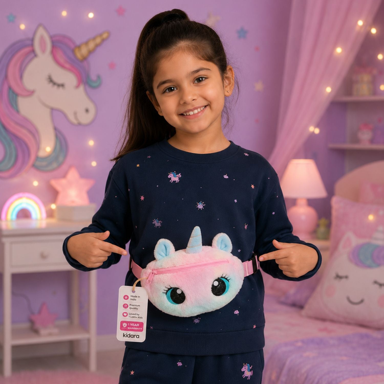 Kidara Unicorn Waist Bag for Kids