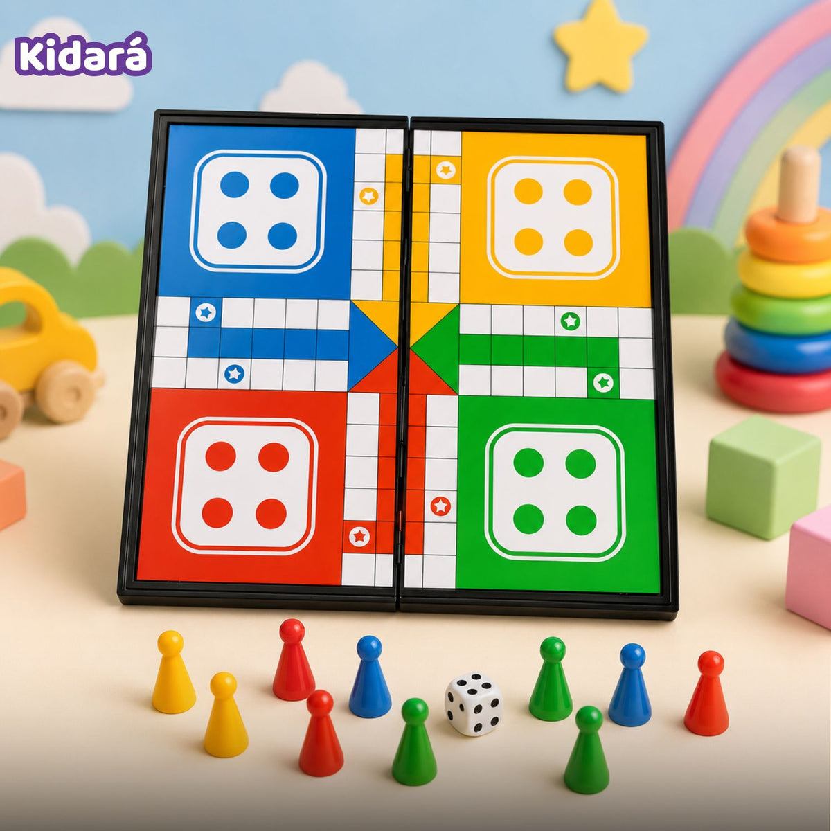 Kidara Magnetic Ludo Game Board For Kids ( 5+ Years of Age )
