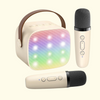 SingStar Karaoke Speaker with Two Wireless Mics for Kids | Ages 4-10+ (Beige)