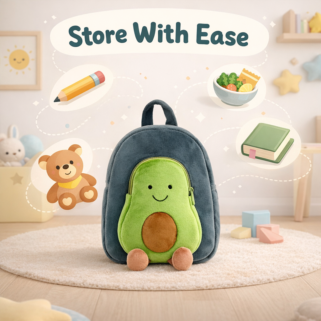 Kidara Avocado Toddler Backpack - Green & Blue