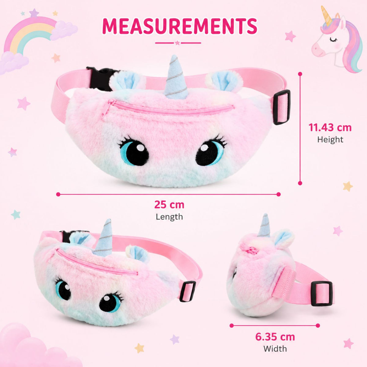 Kidara Unicorn Waist Bag for Kids