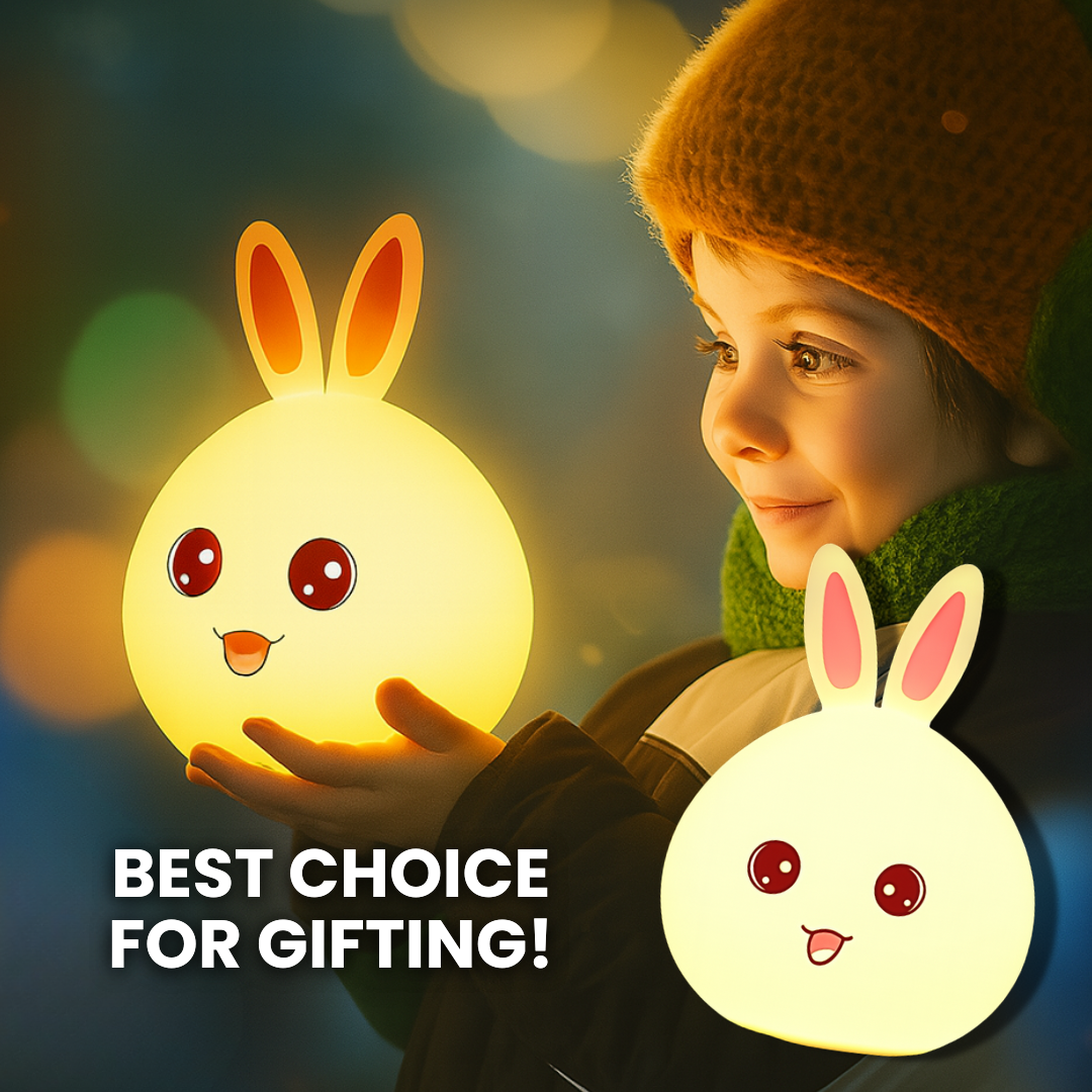 Bunny Silicone 5 W Night Lamp (Multicolour)