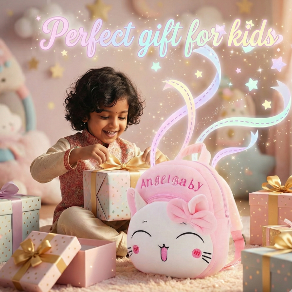 Kidara Angel Baby Plush Backpack for Toddlers