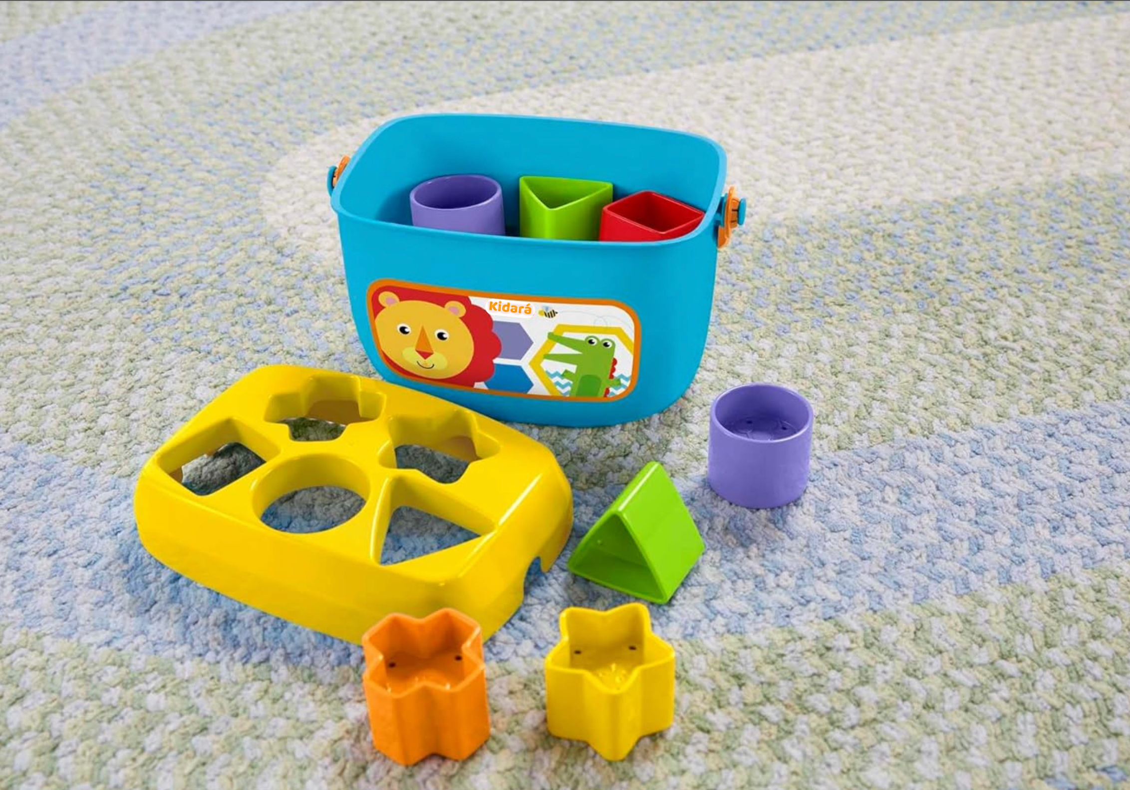 Sorting & Stacking Toy Blocks Set | Ages 1+ (Multicolor)