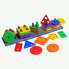 Angle Geometric Plastic Blocks, Sorting & Stacking Sorter Set | STEM Gift for Kids | Hands-On Learning & Sorting Game | Ages 1+
