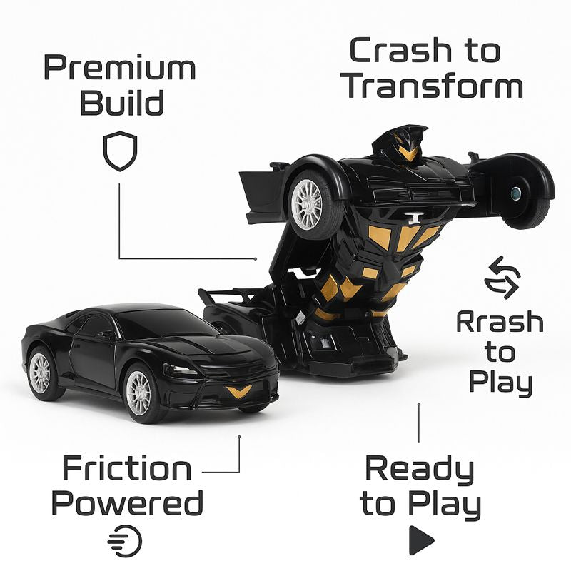 Kidara Transforming Action Figure Car | Robot to Car Transforming Toy