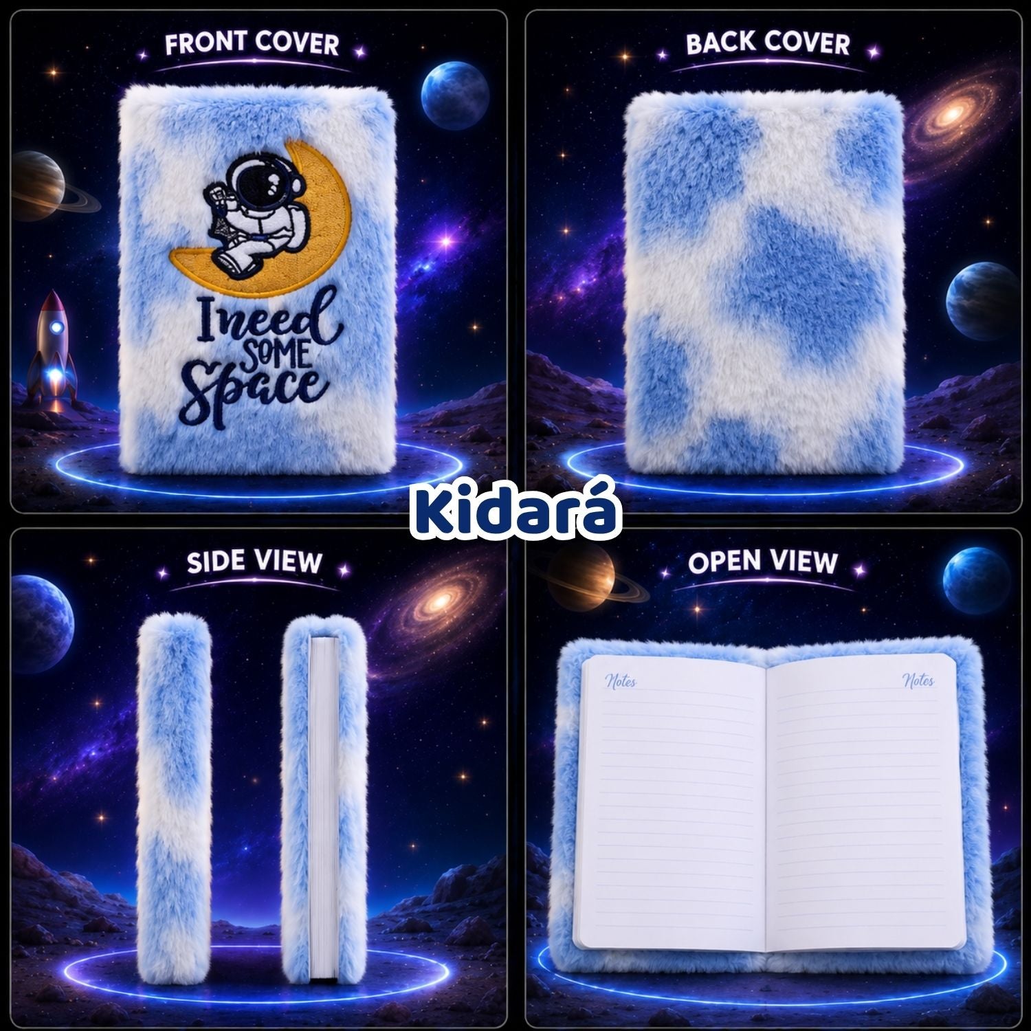 Kidara Kids A5 Cute Astronaut Space Diary