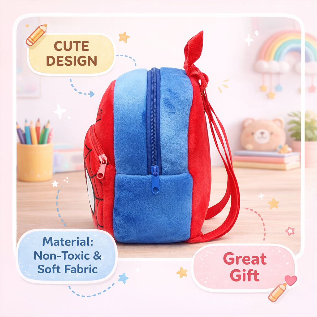 Kidara Spiderman Toddler Backpack - Red&Blue