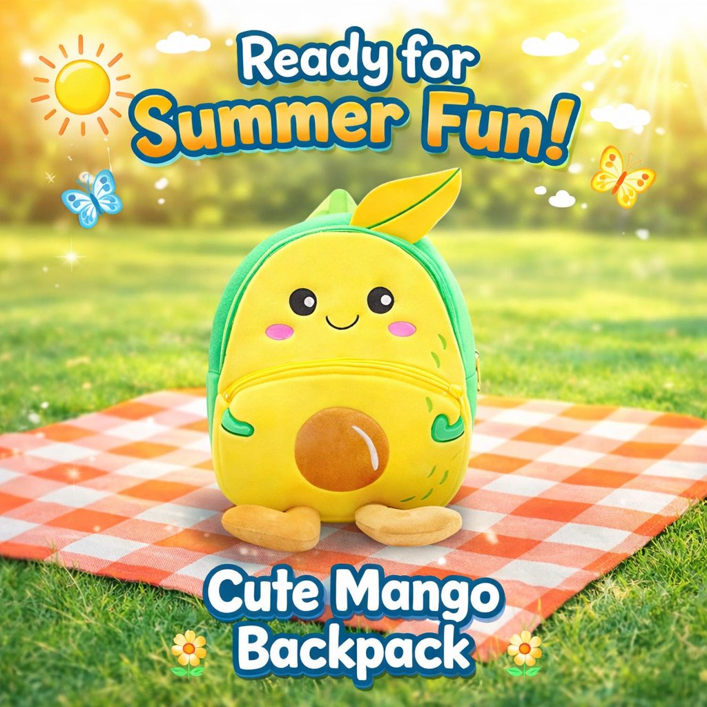 Kidara Mango Plush Backpack for Toddlers