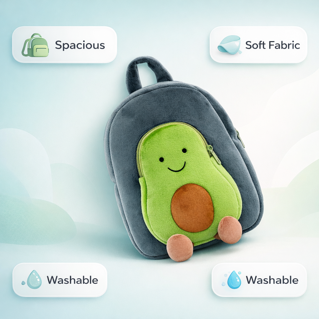 Kidara Avocado Toddler Backpack - Green & Blue