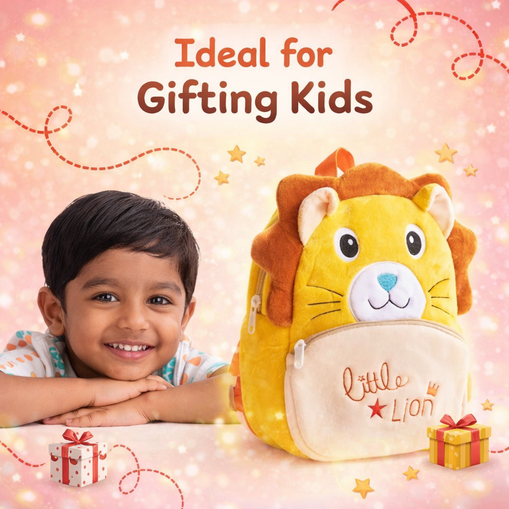 Kidara Lion Plush Backpack for Kids