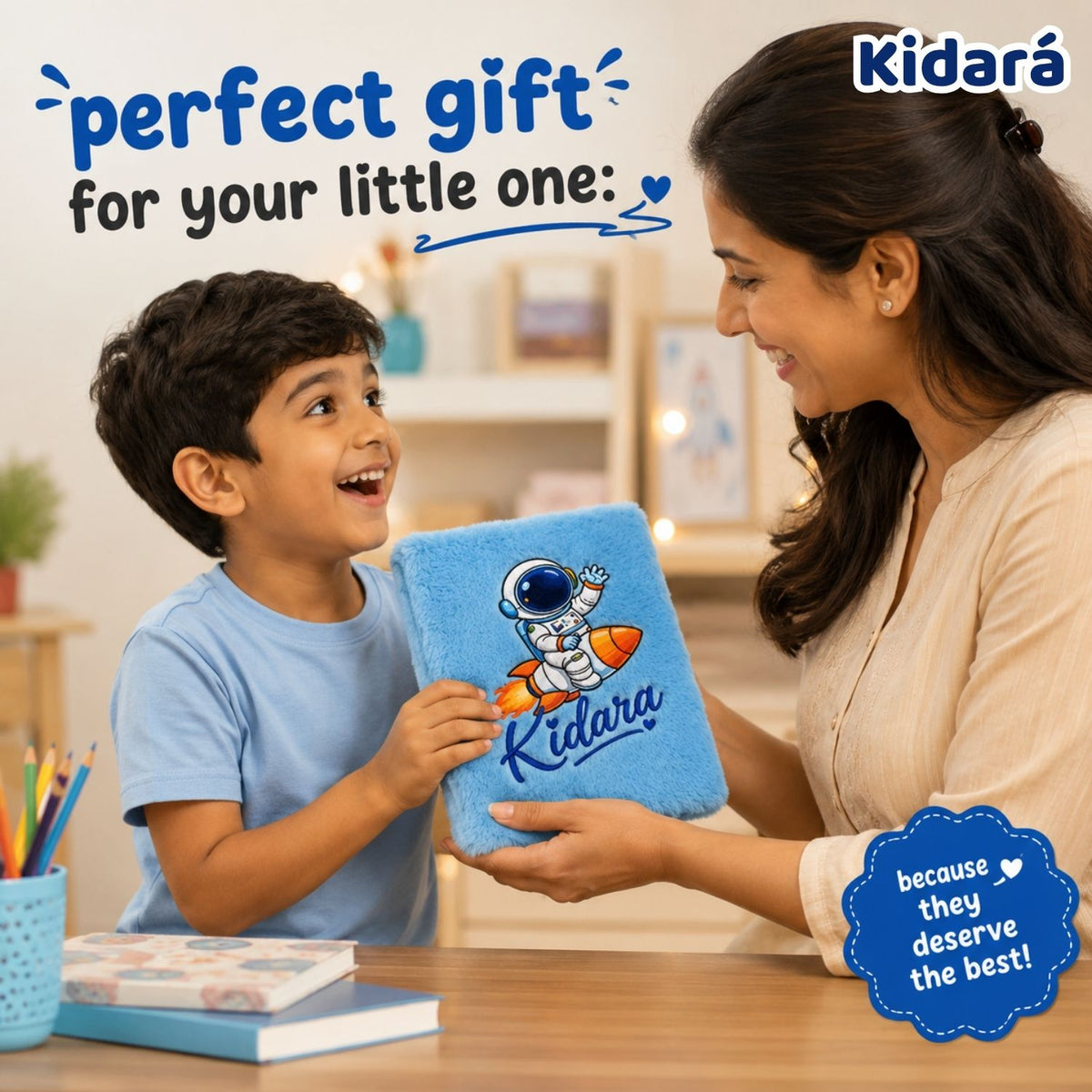 Kidara Kids A5 Cute Astronaut Diary (Blue)