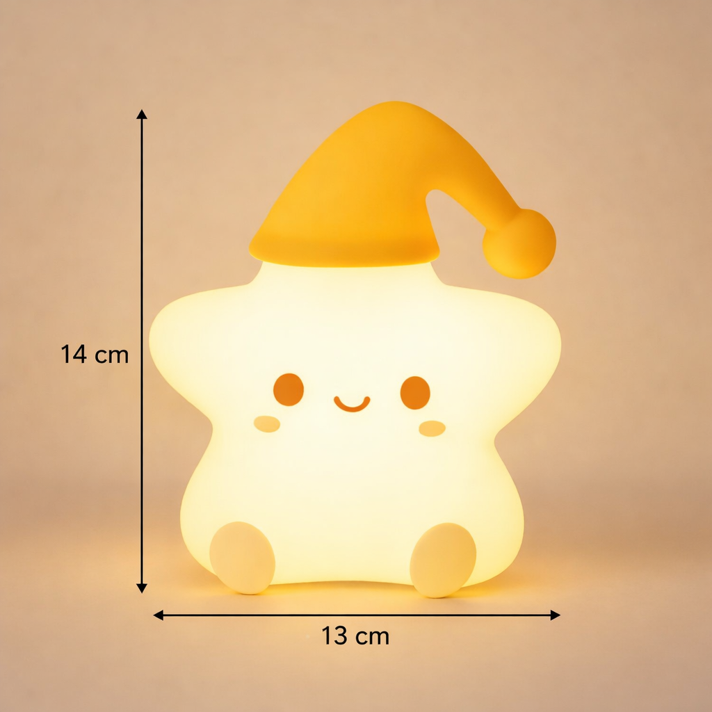 Kidara Star Silicone LED Night Light for Kids