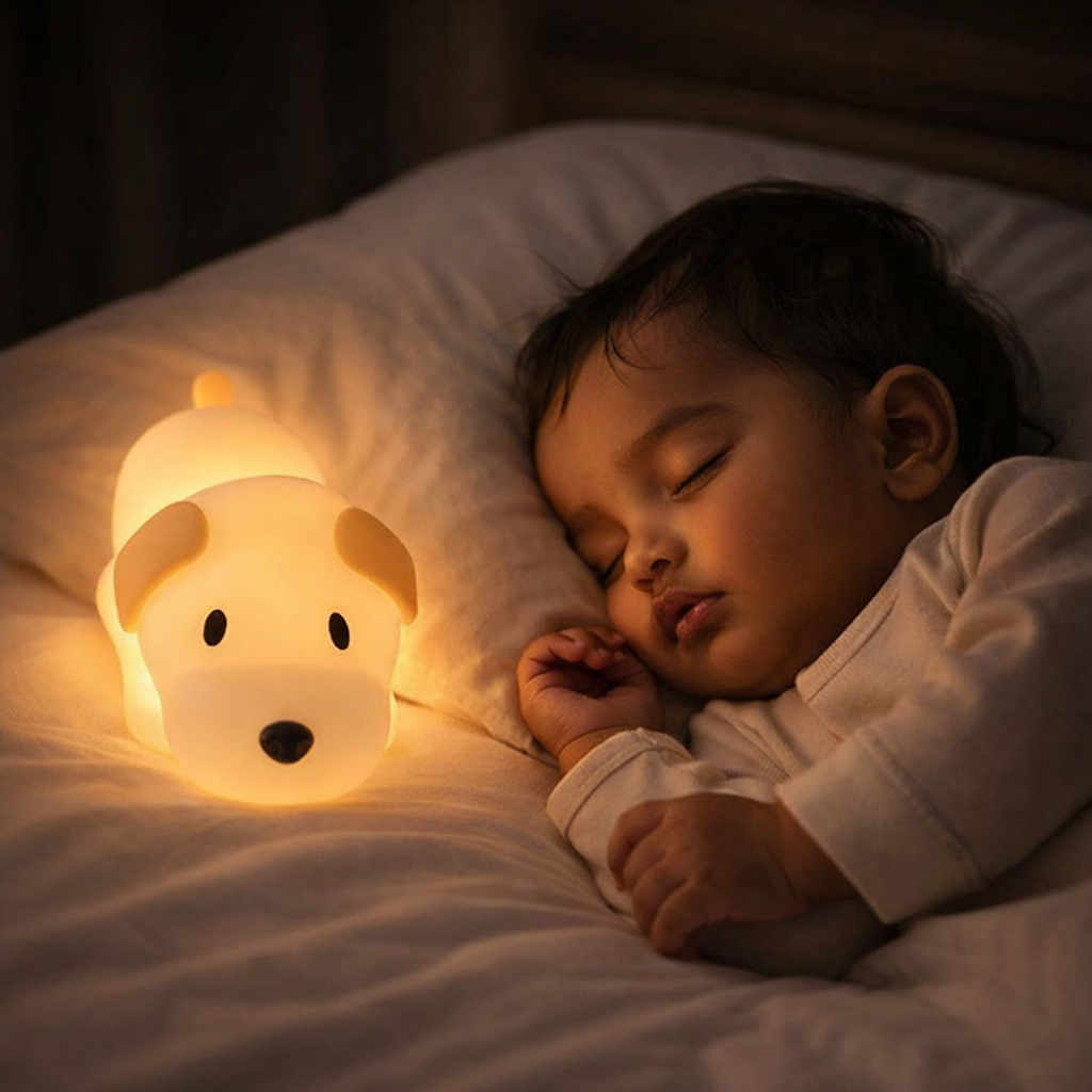 Kidara Puppy Silicone LED Night Light for Kids