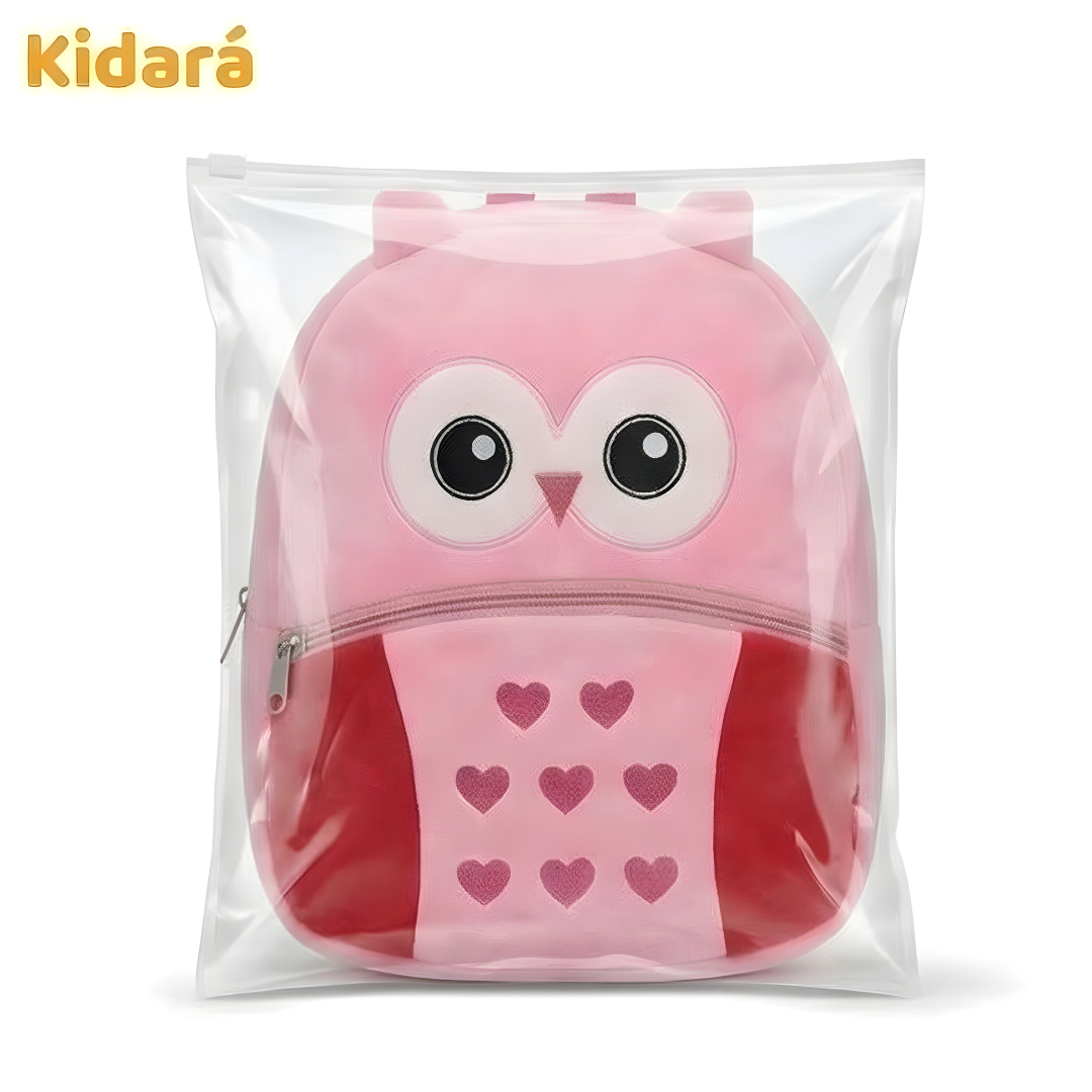 Kidara Preschool Owl Plush Backpack – Small (1–5 Years)