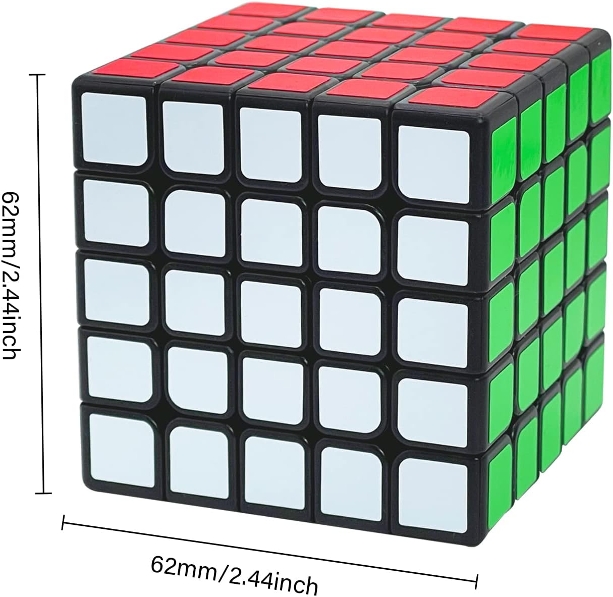Rubik's Cube (5 x 5) | Brain Teaser Gift for Kids | Boost Creativity & Problem-Solving | Ages 5+ (Multicolor)