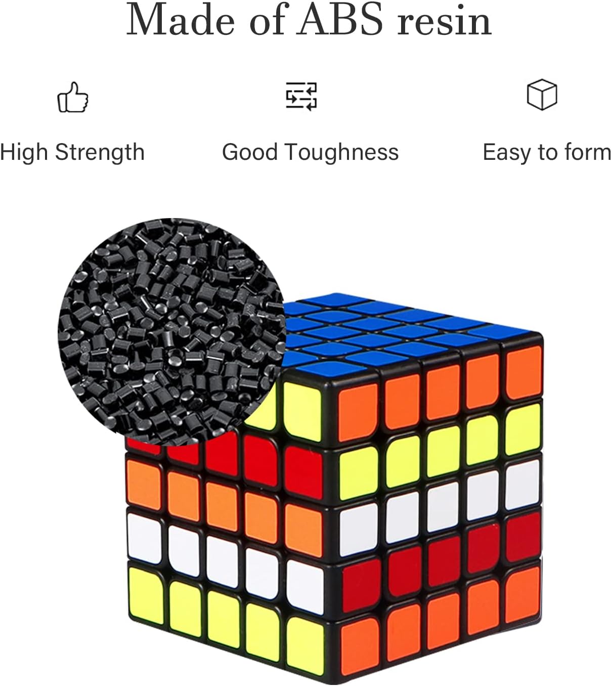 Rubik's Cube (5 x 5) | Brain Teaser Gift for Kids | Boost Creativity & Problem-Solving | Ages 5+ (Multicolor)