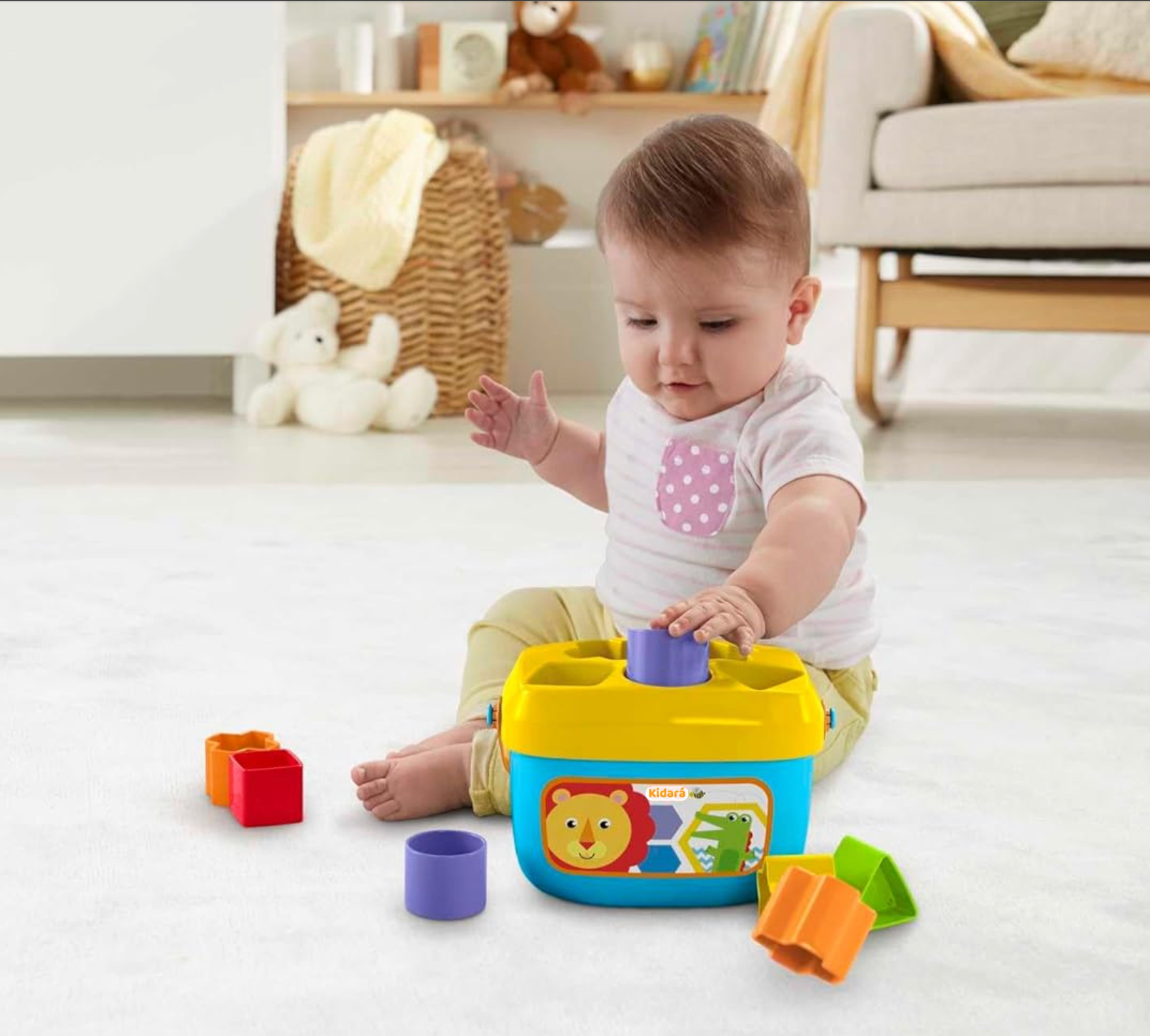 Sorting & Stacking Toy Blocks Set | Ages 1+ (Multicolor)