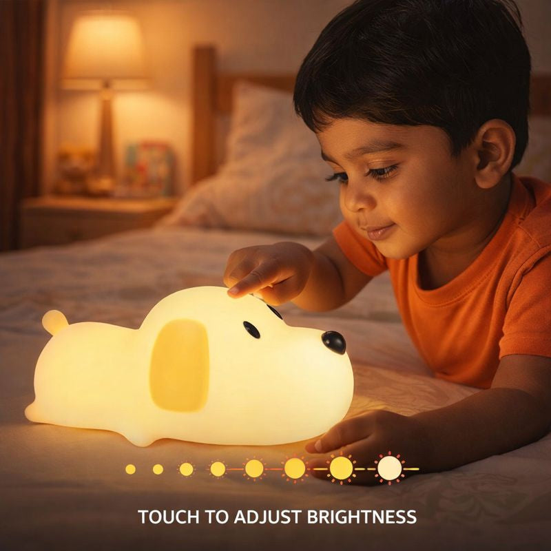 Kidara Puppy Silicone LED Night Light for Kids
