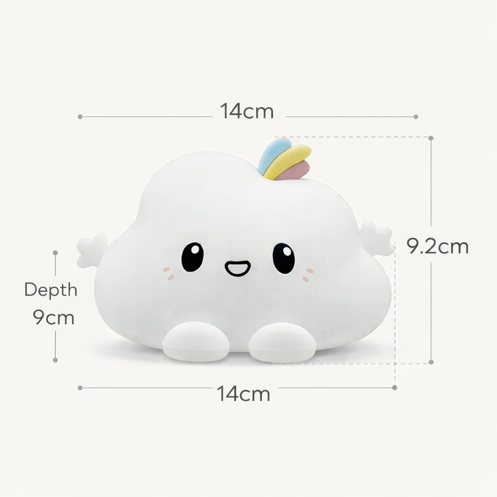 Kidara Cloud Silicone LED Night Light for Kids