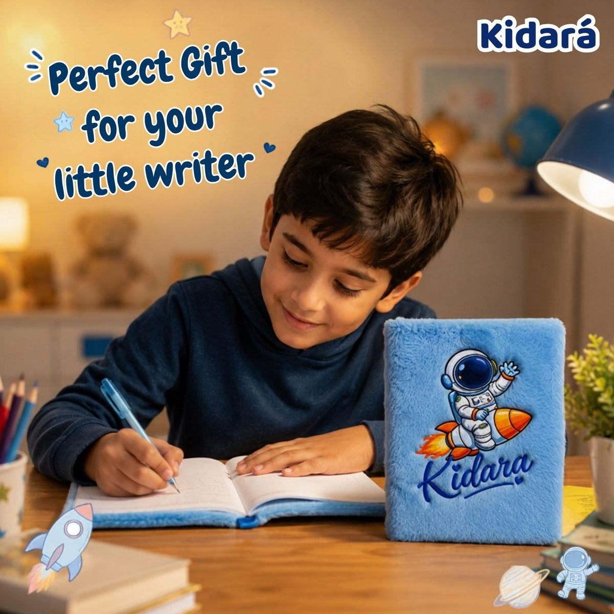 Kidara Kids A5 Cute Astronaut Diary (Blue)