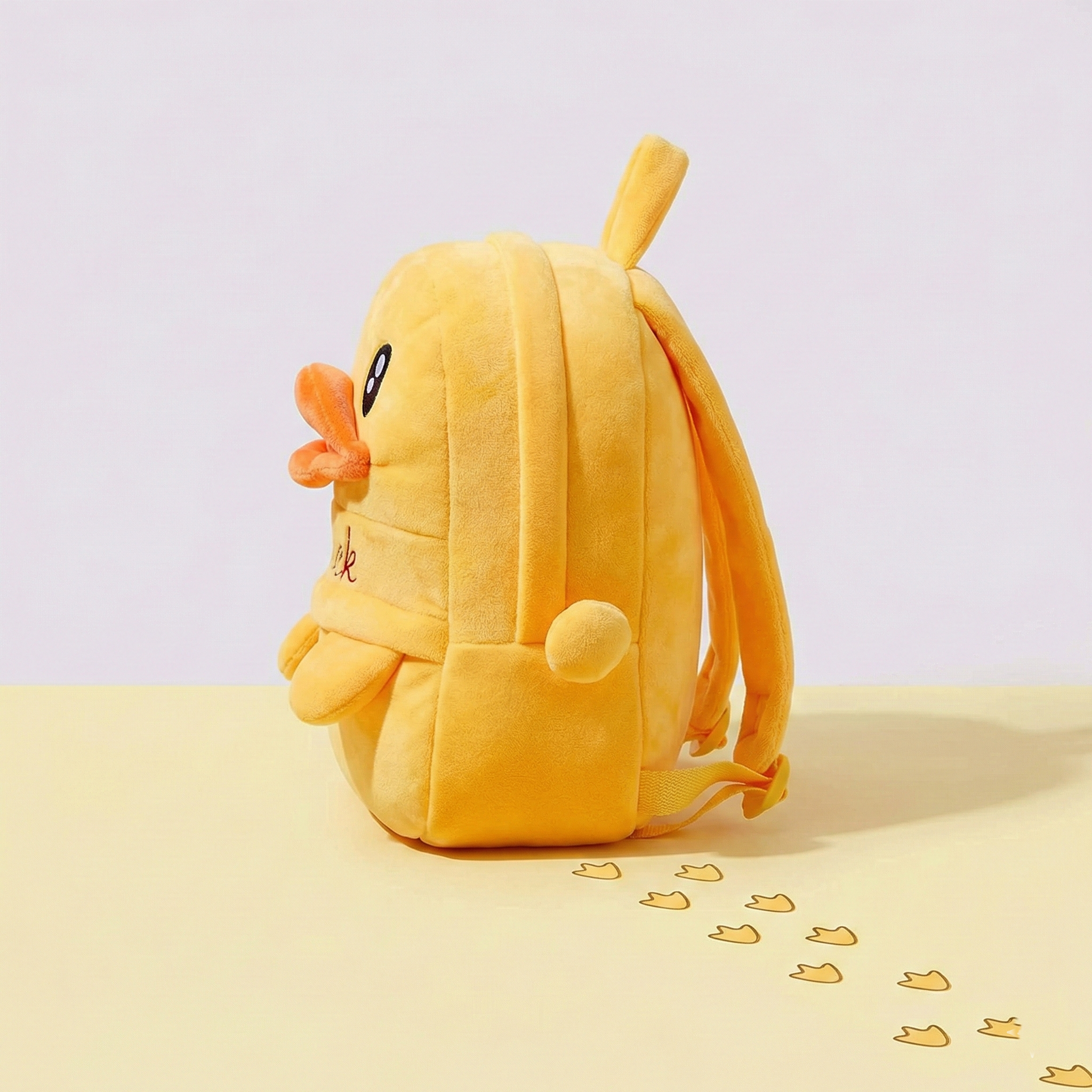 Kidara Duck Kids Plush Backpack – Yellow