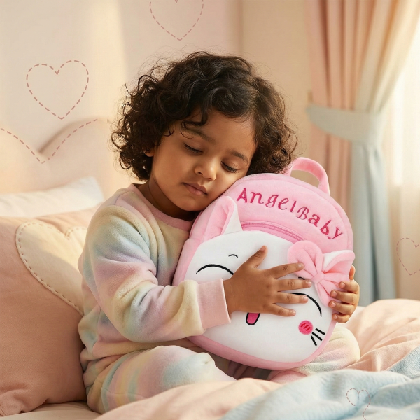 Kidara Angel Baby Plush Backpack for Toddlers