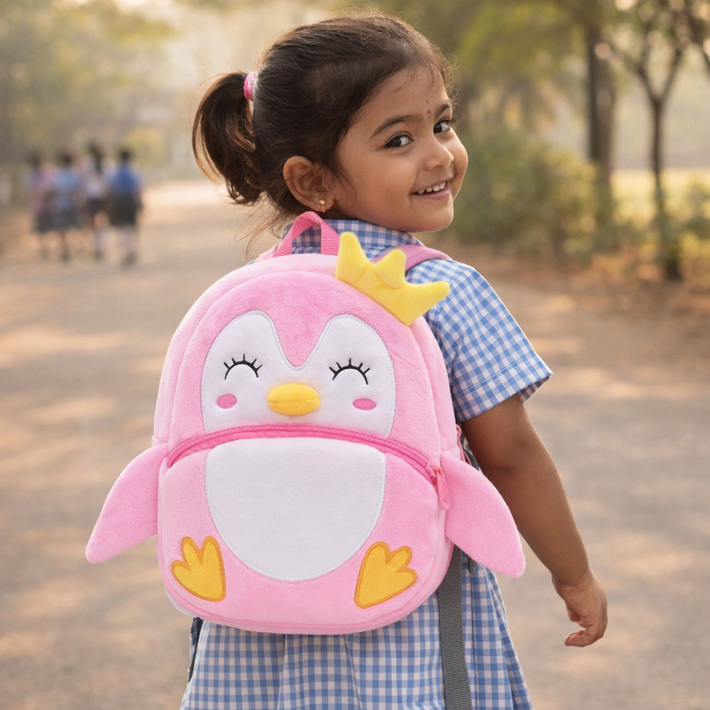 Kidara Penguin Plush Backpack for Toddlers