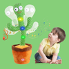 Talking Dancing Cactus Pro| USB Charging with 120 Songs, LED Lights, Voice Recording | Ages 1-10 (Green)