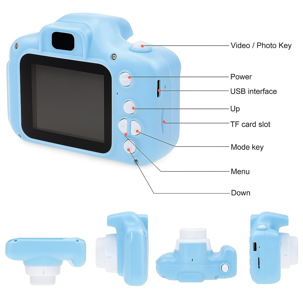 Digital Toy Camera for Kids | Ages 3+ (Blue)