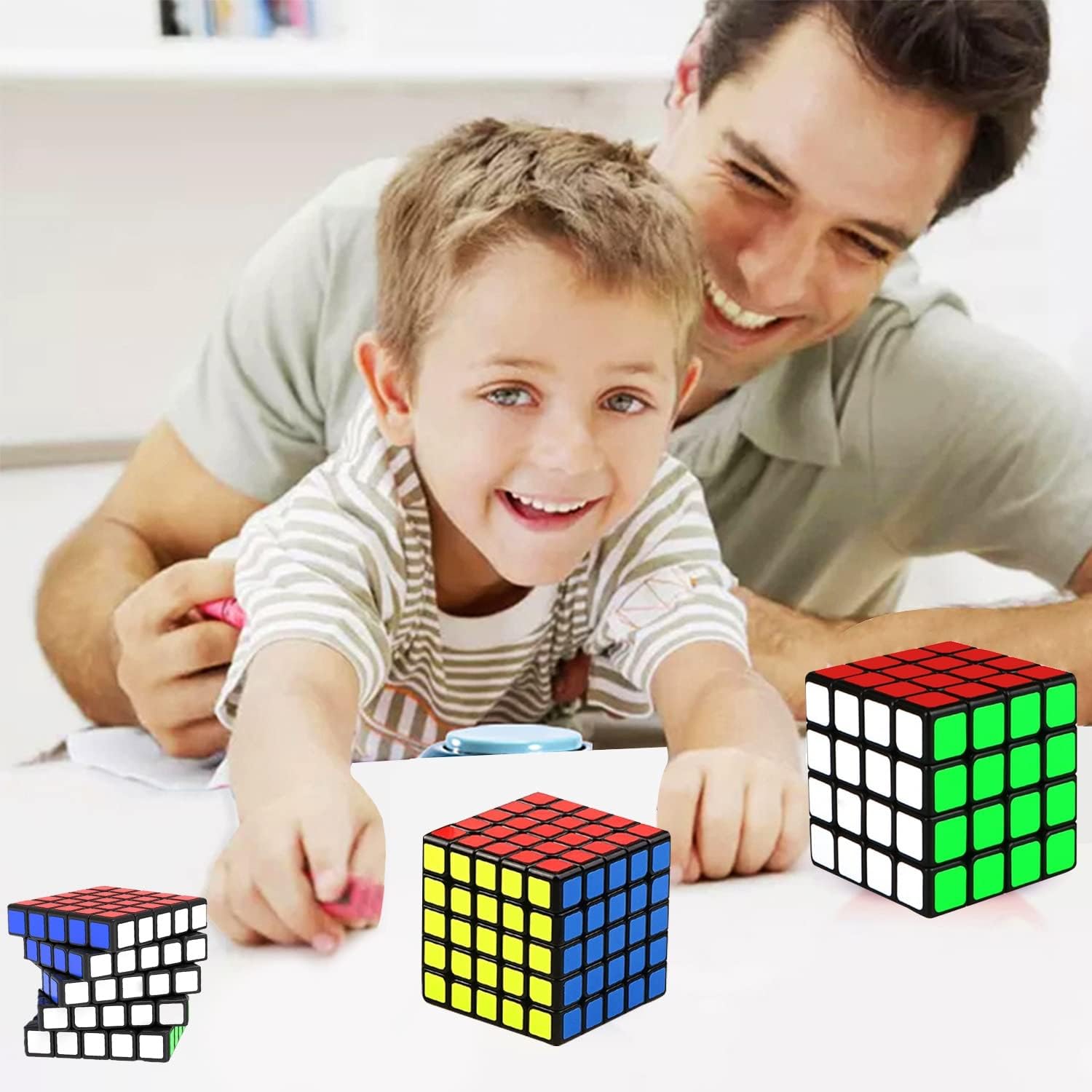 Rubik's Cube (5 x 5) | Brain Teaser Gift for Kids | Boost Creativity & Problem-Solving | Ages 5+ (Multicolor)