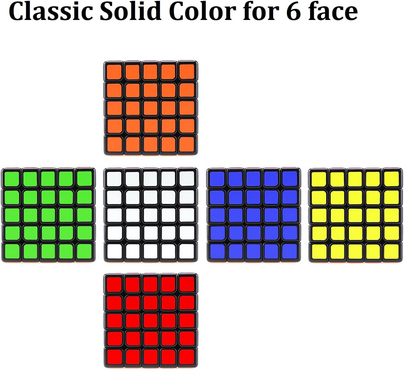 Rubik's Cube (5 x 5) | Brain Teaser Gift for Kids | Boost Creativity & Problem-Solving | Ages 5+ (Multicolor)