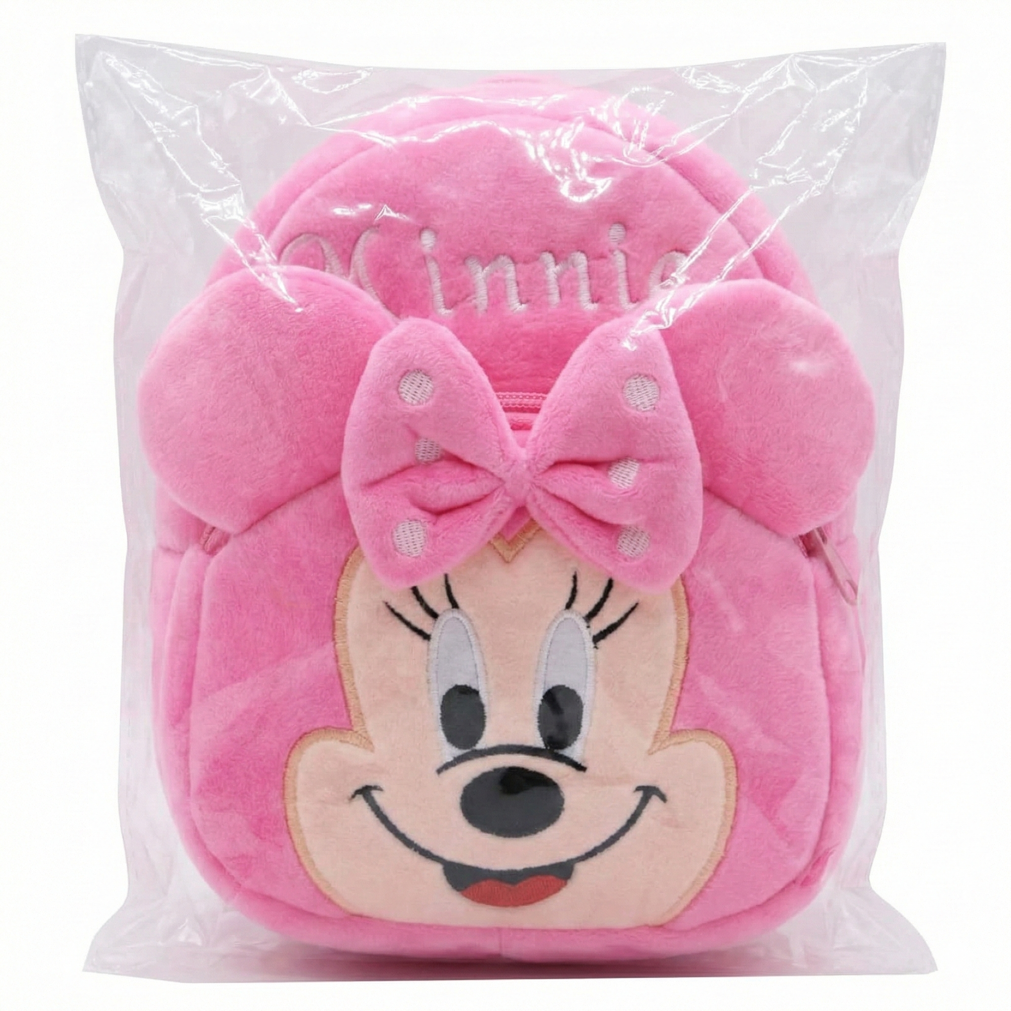 Kidara Minnie Mouse Plush Backpack - Pink