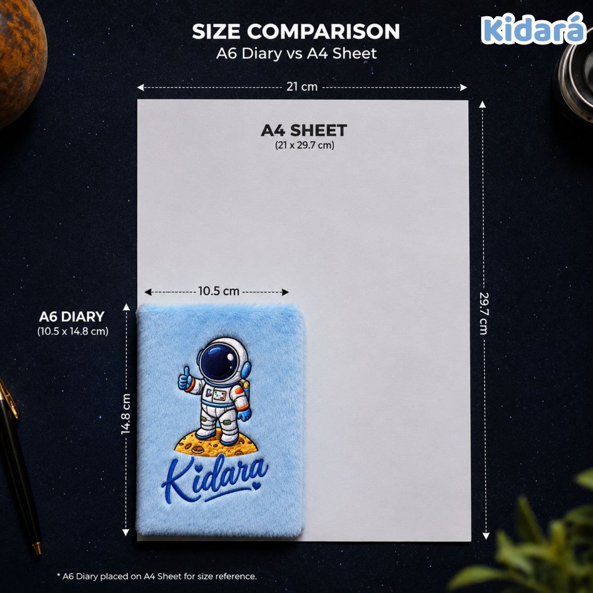 Kidara Kids A6 Cute Astronaut Diary (Blue)