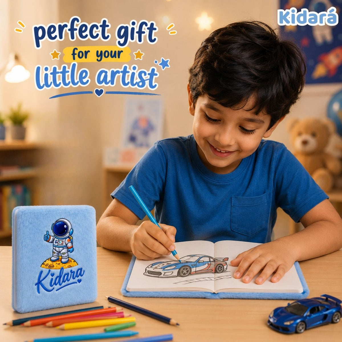 Kidara Kids A6 Cute Astronaut Diary (Blue)