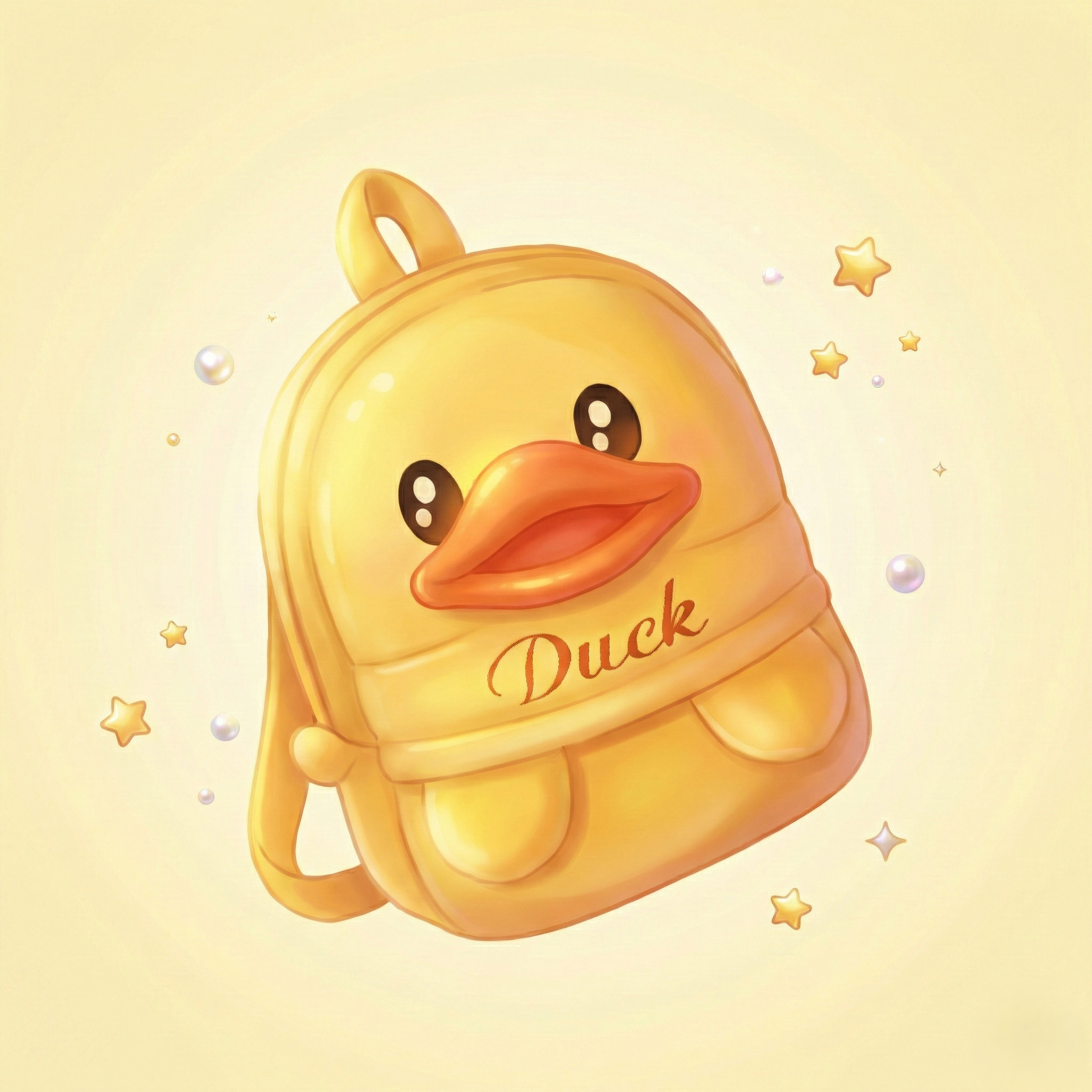Kidara Duck Kids Plush Backpack – Yellow