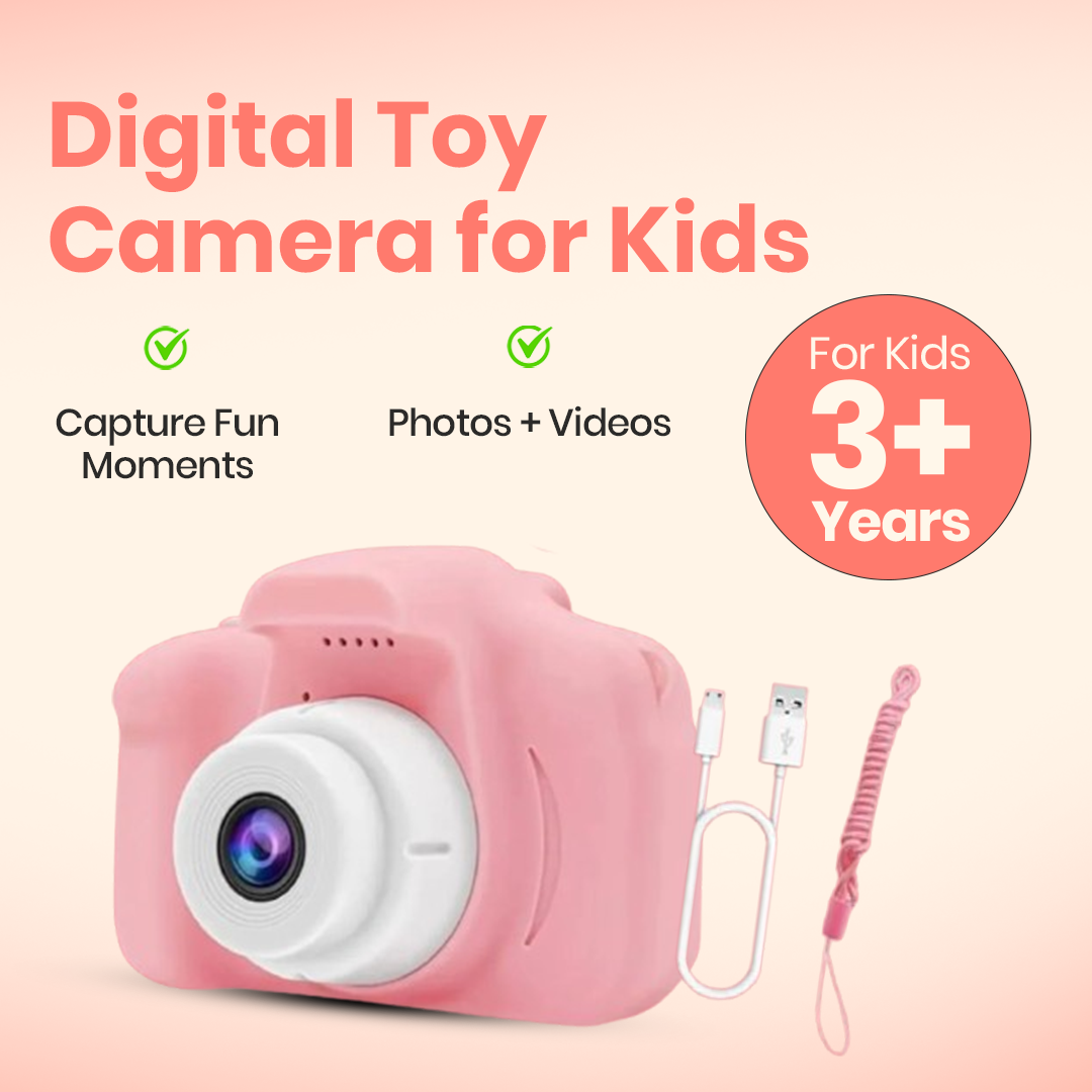 Digital Toy Camera for Kids | Ages 3+ (Multicolor)