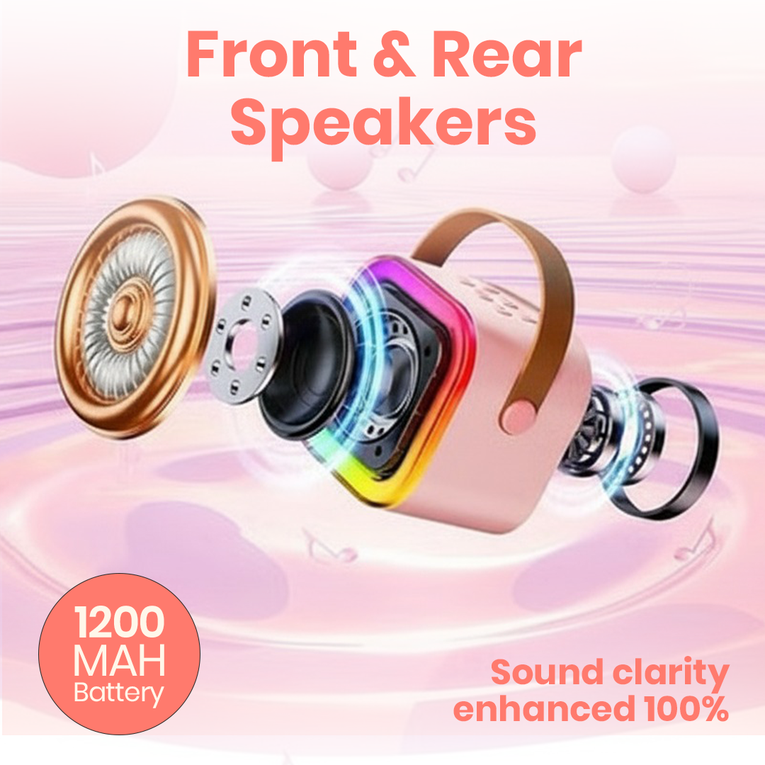 Karaoke Speaker with One Wireless Mic | Ages 3+ (Multicolor)