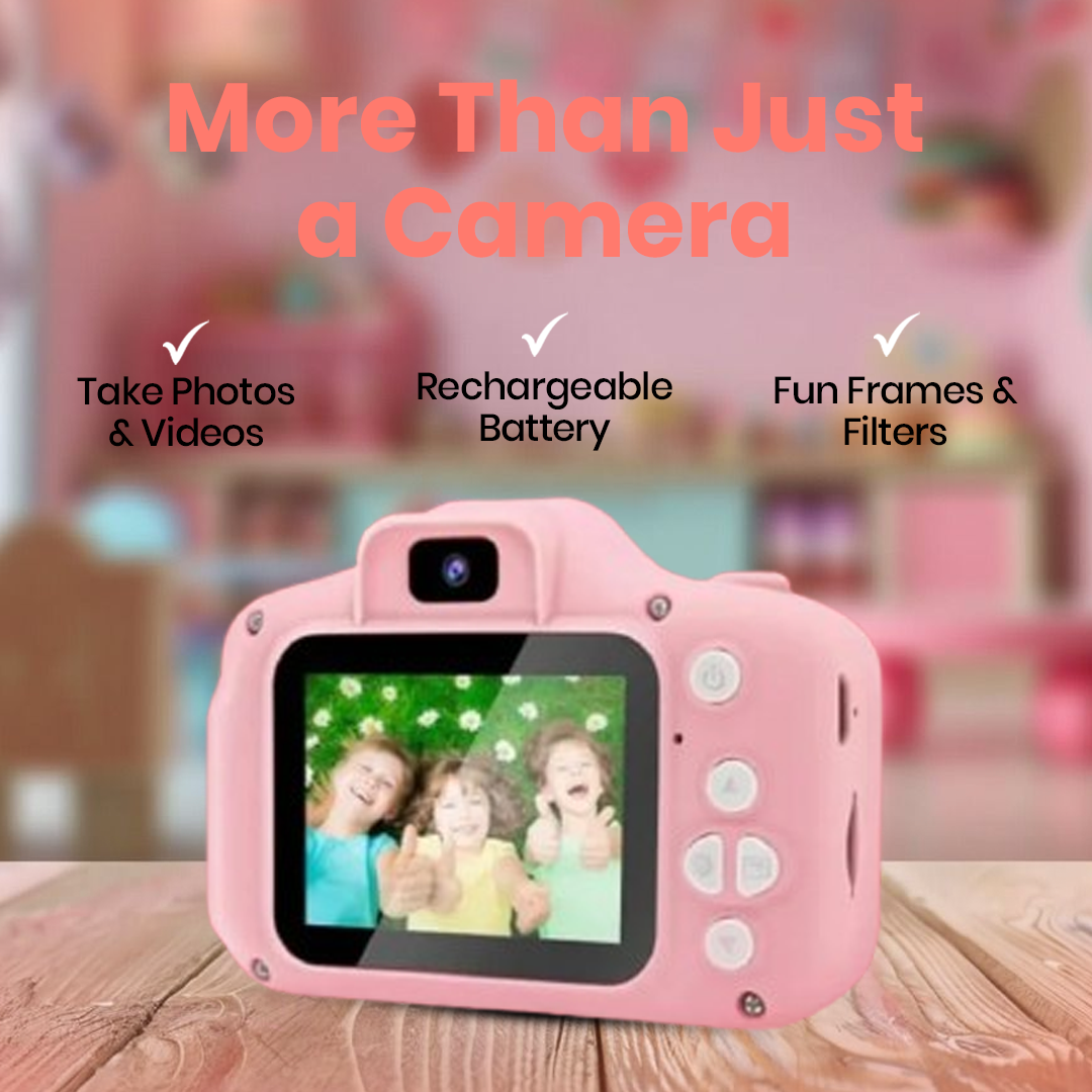 Digital Toy Camera for Kids | Ages 3+ (Pink)