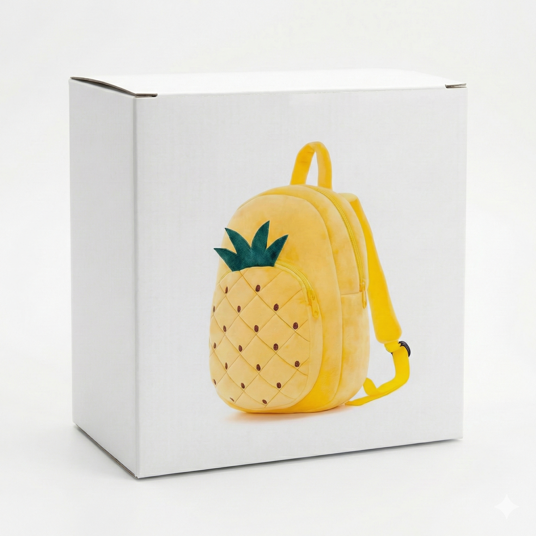 Kidara Pineapple Kids Plush Backpack - Yellow