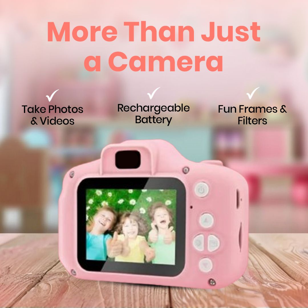 Digital Toy Camera for Kids | Ages 3+ (Pink)